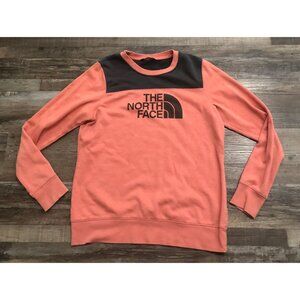 The North Face Graphic Pullover Sweatshirt Womens Large Orange Casual Outdoor